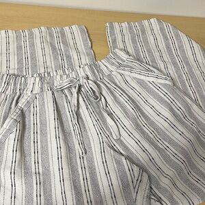 Sienna Sky Black and White Striped Ladies Pants Sz Large